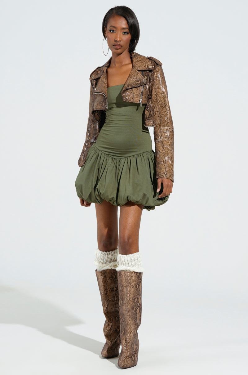POWER TRIP MINI DRESS