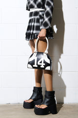 AZALEA WANG DAXTON BLACK GLADIATOR FLATFORM SANDAL