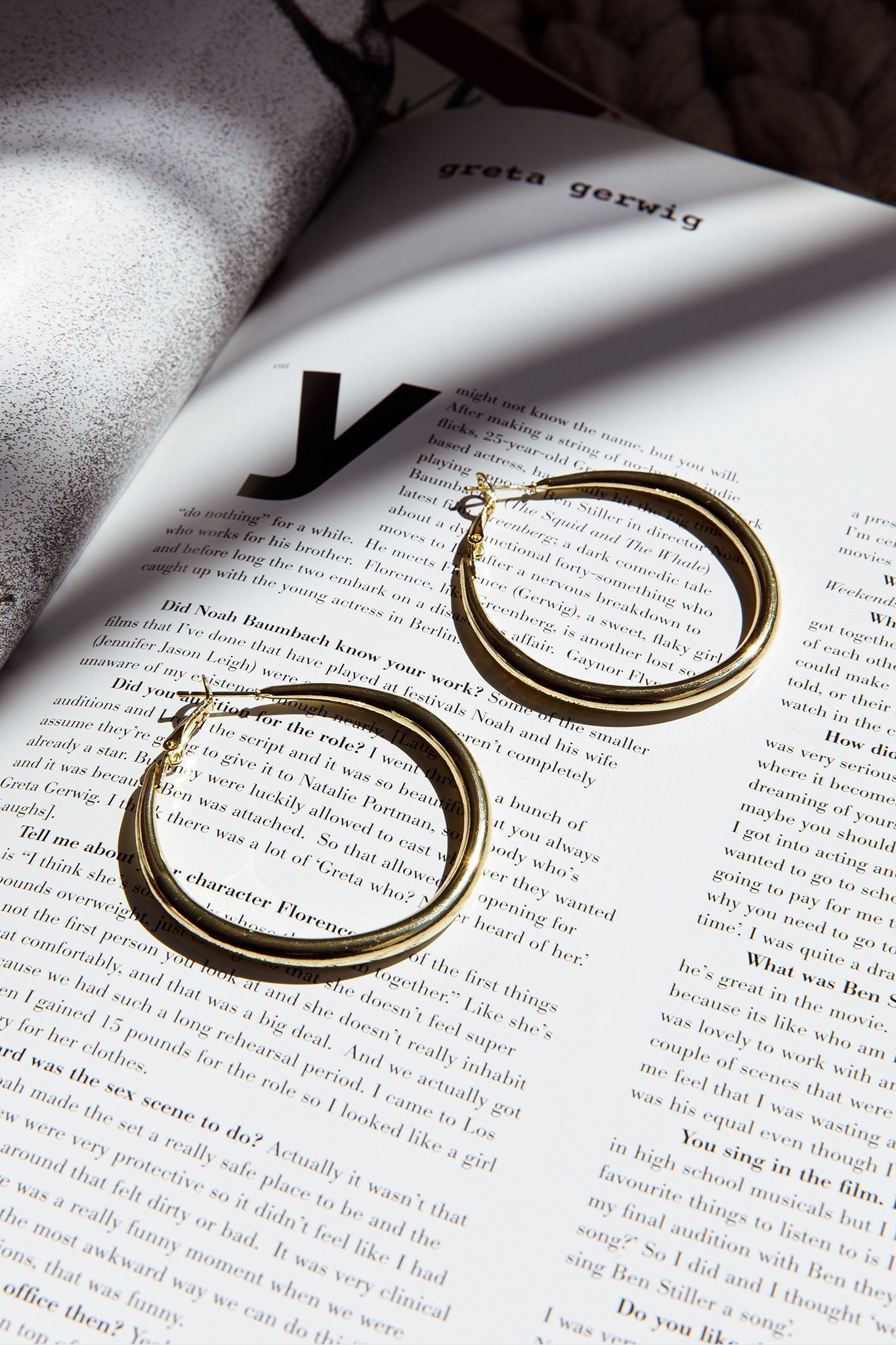 Hailey Large Hoop Earrings Gold