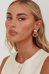 Georgina Loop Earrings Gold