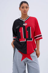 SPLIT PERSONALITY JERSEY TOP