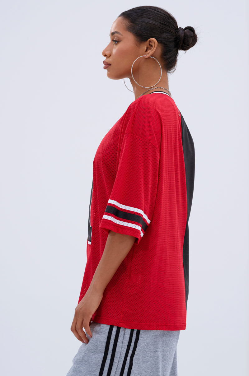 SPLIT PERSONALITY JERSEY TOP