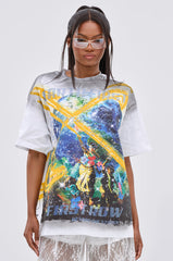 NEW WORLD OVERSIZED GRAPHIC TEE