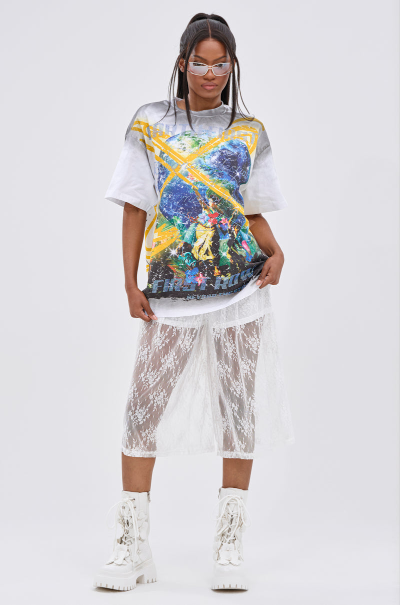 NEW WORLD OVERSIZED GRAPHIC TEE