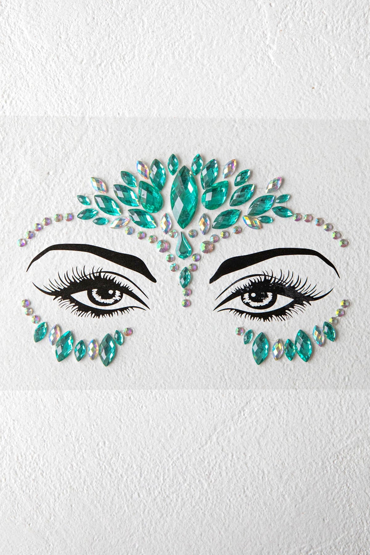 Electric Nights Face Jewels Multi A