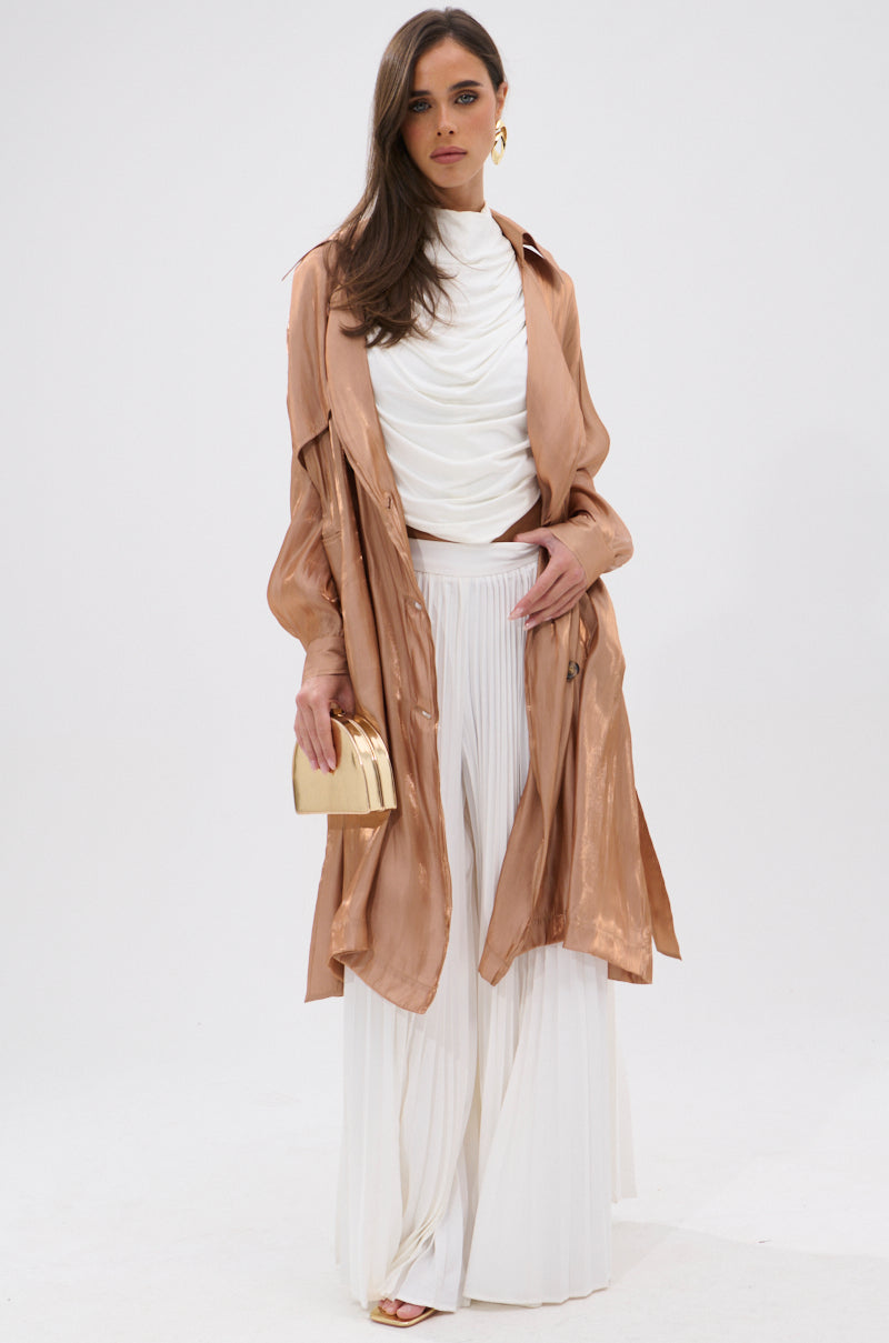 DAY TO NIGHT ORGANZA TRENCH