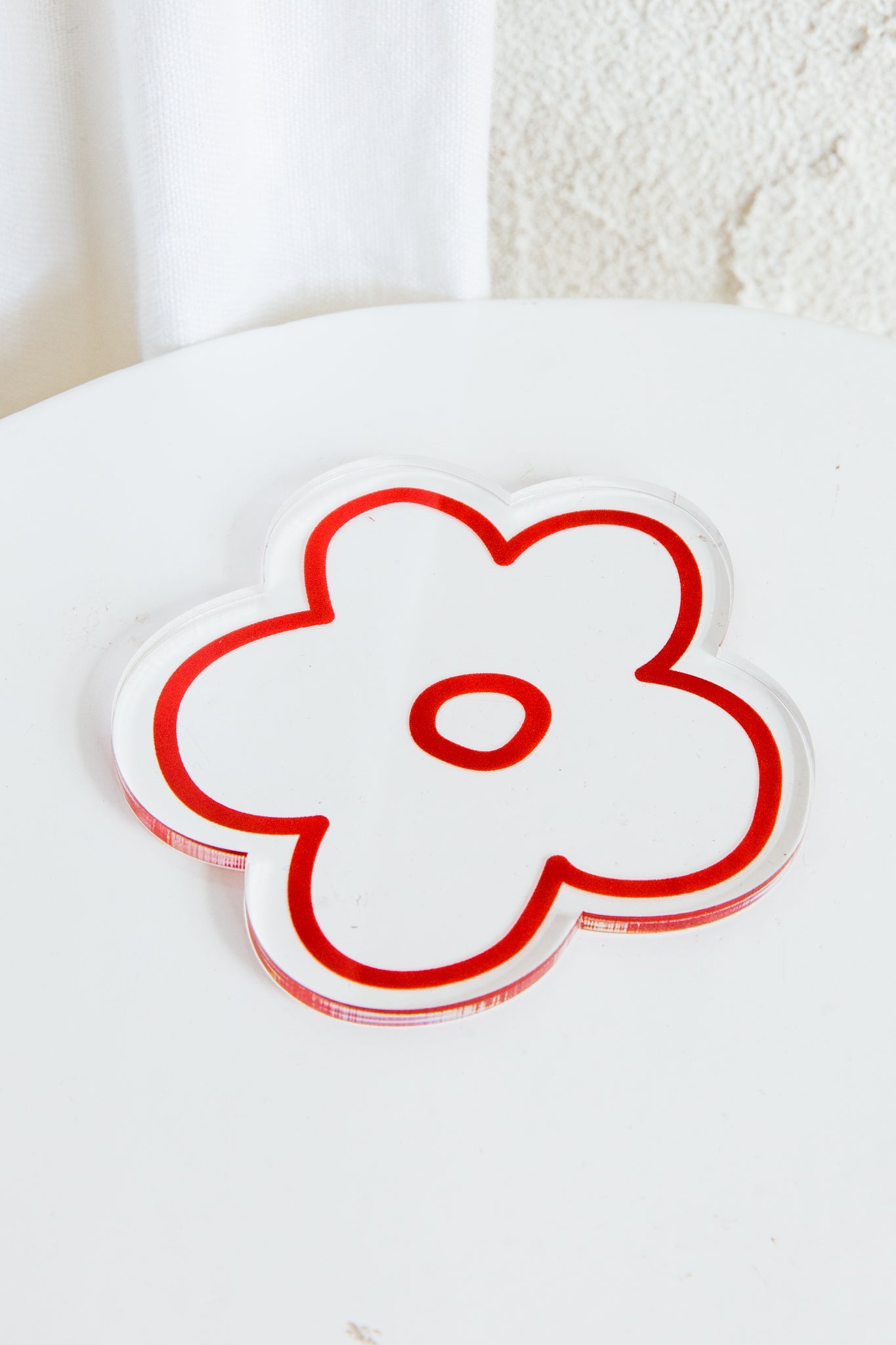 Flower Feeling 4pc Acrylic Coaster Set