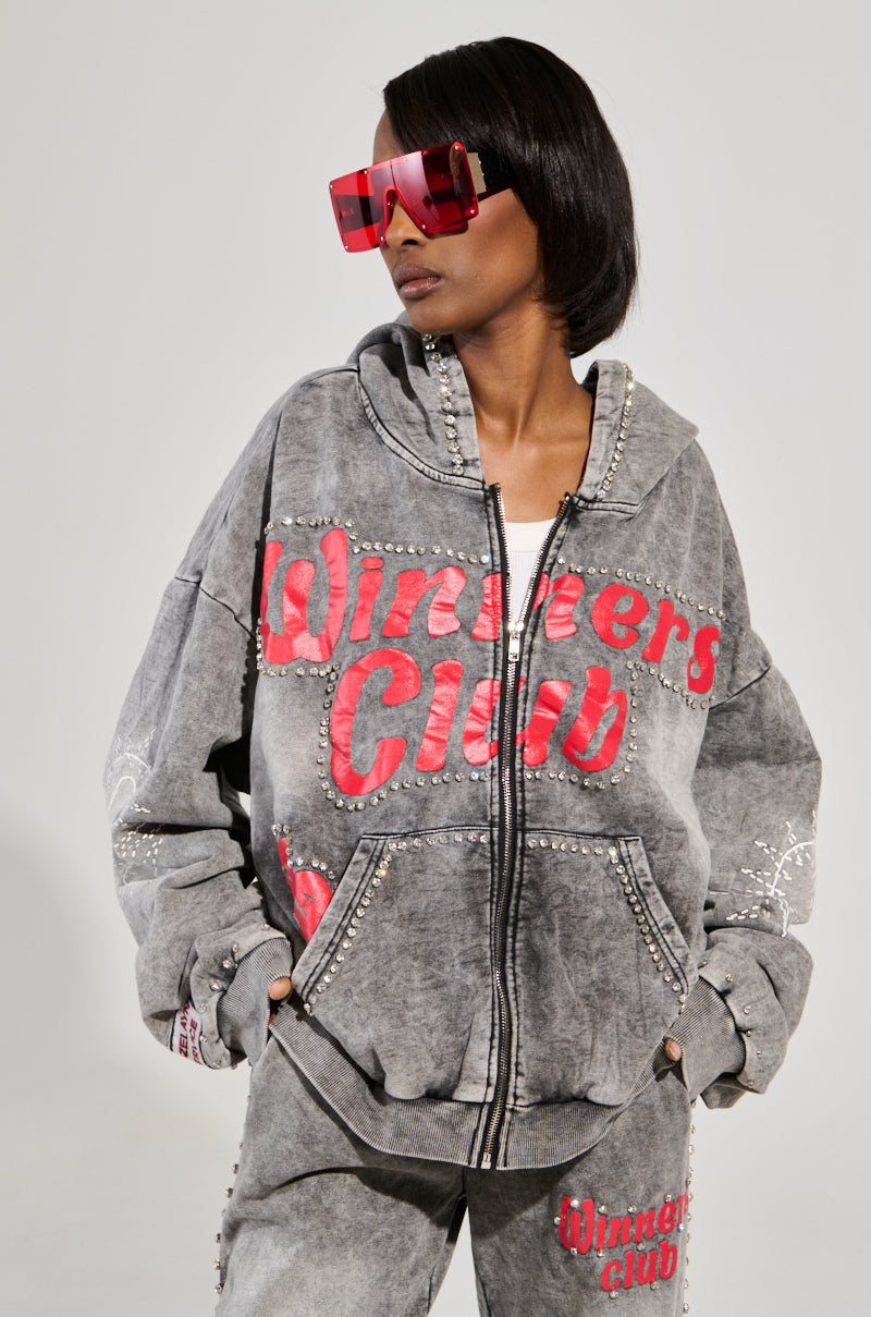 WINNERS CLUB ZIP UP SWEATSHIRT