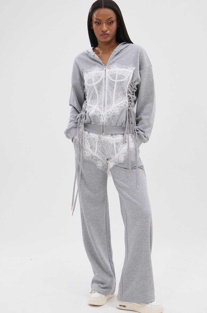 MAYBE NEXT TIME JOGGER WITH LACE DETAILS