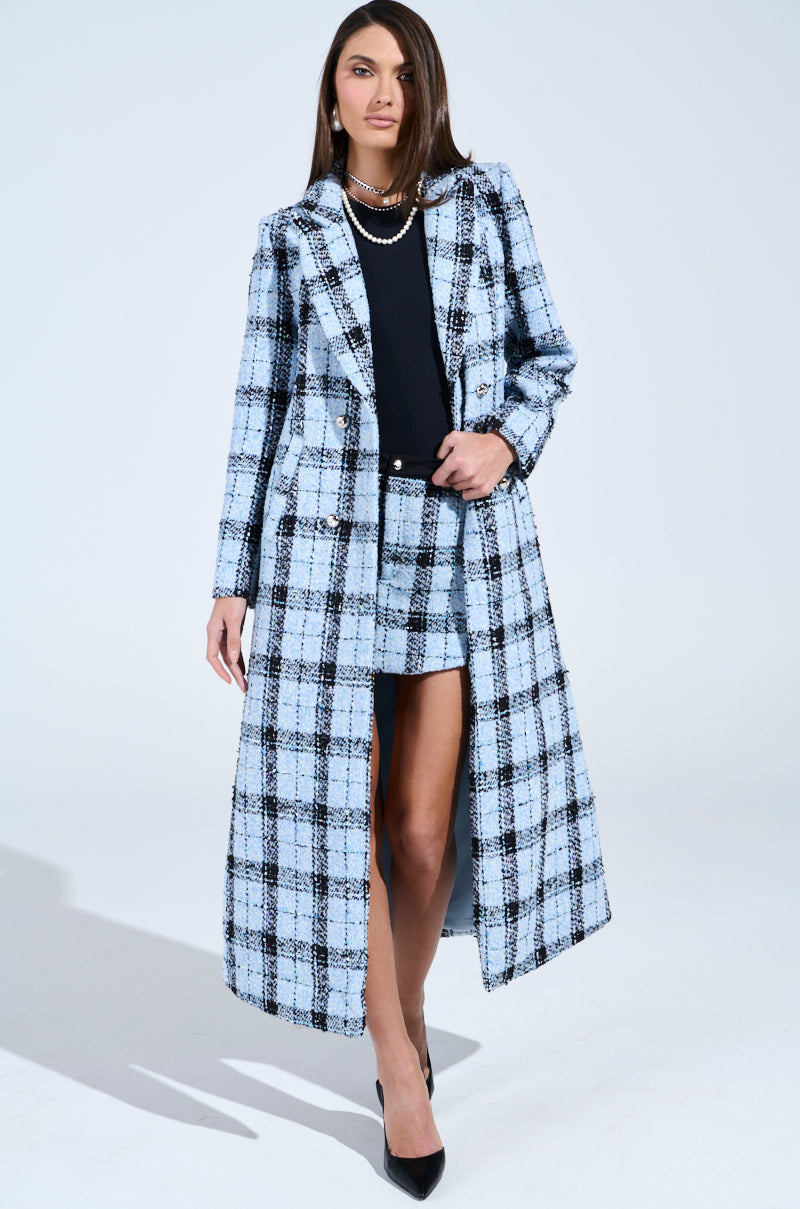 SMOOTH TRANSITION TWEED TRENCH