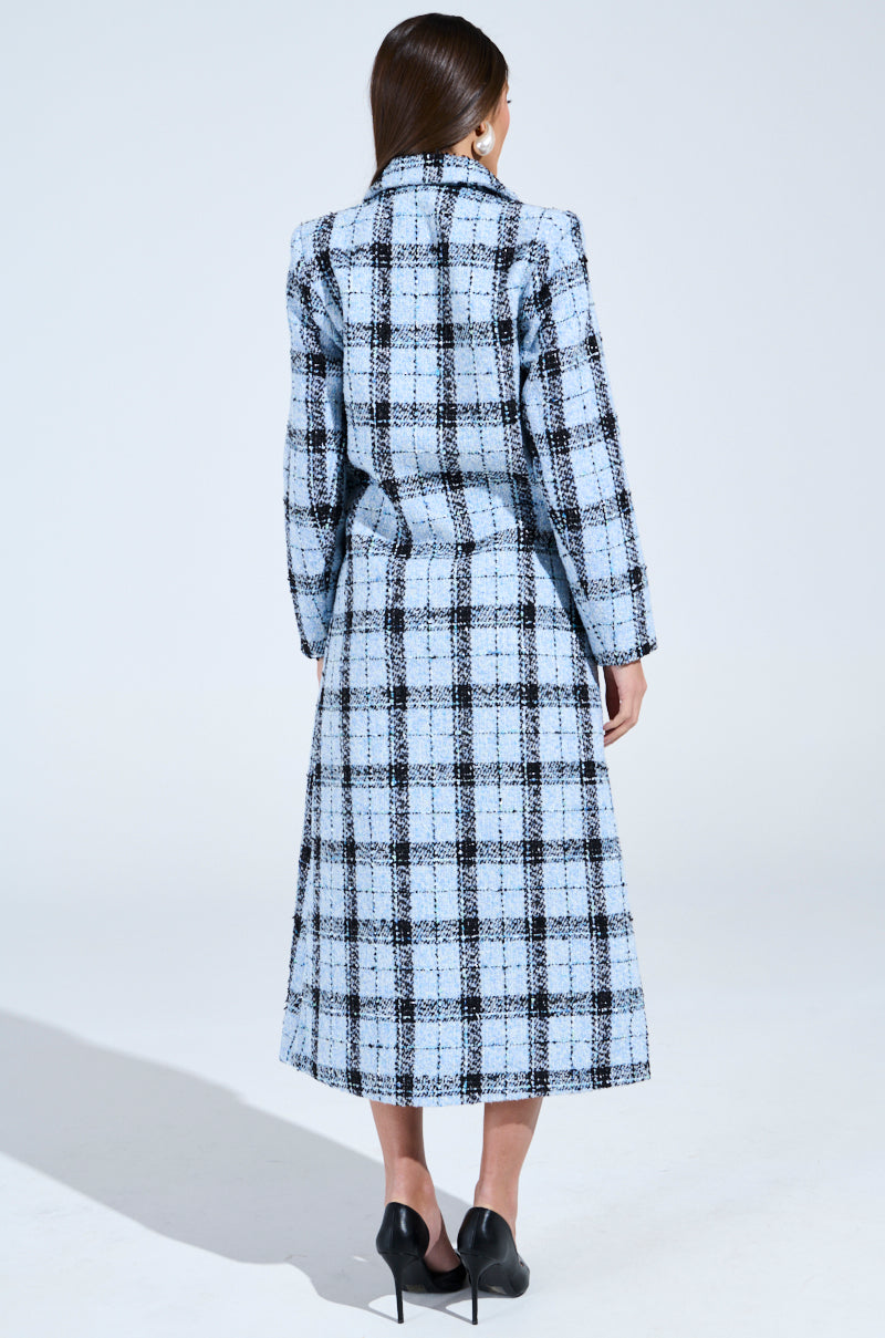 SMOOTH TRANSITION TWEED TRENCH