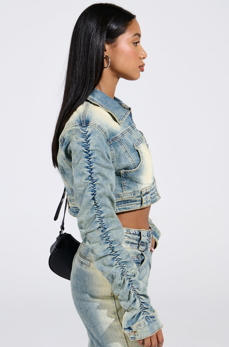 UP ALL NIGHT DENIM JACKET