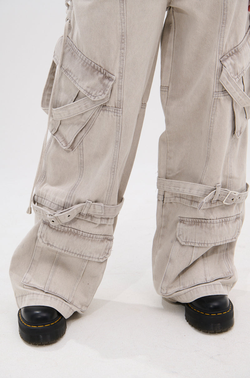 KARA DENIM CARGO PANT
