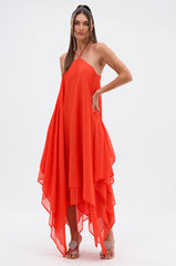 RUNAWAY CHIFFON MAXI DRESS