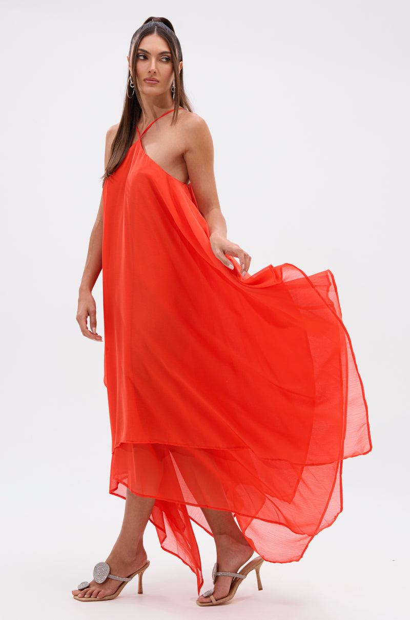 RUNAWAY CHIFFON MAXI DRESS