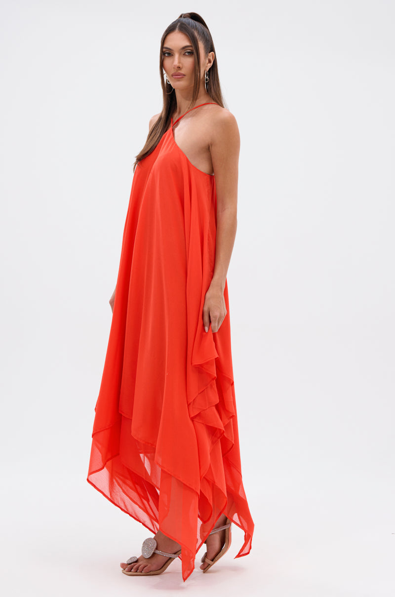 RUNAWAY CHIFFON MAXI DRESS