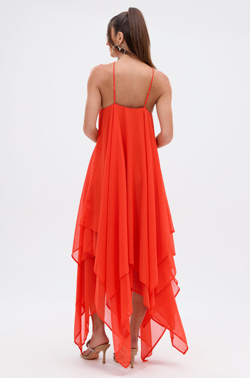 RUNAWAY CHIFFON MAXI DRESS