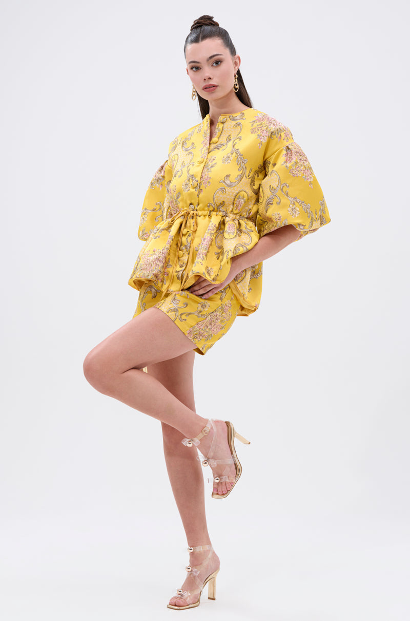 ETHEREAL BROCADE SHORTS