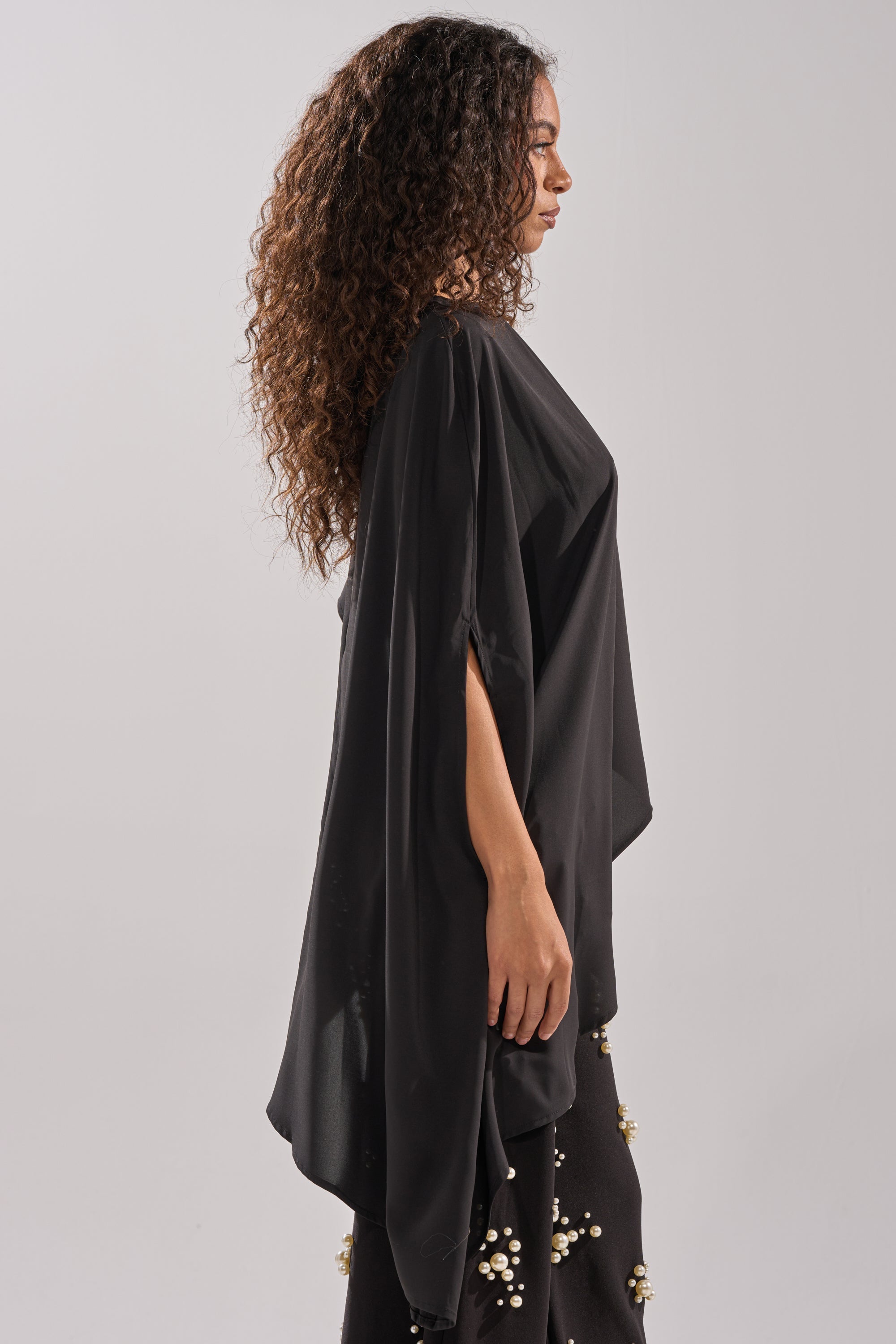 SOMETHING DIFFERENT OVERSIZED ASYMMETRICAL TEE