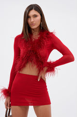 FIERCE FEATHER BLOUSE