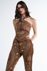 TEXAS FOREVER HALTER TOP