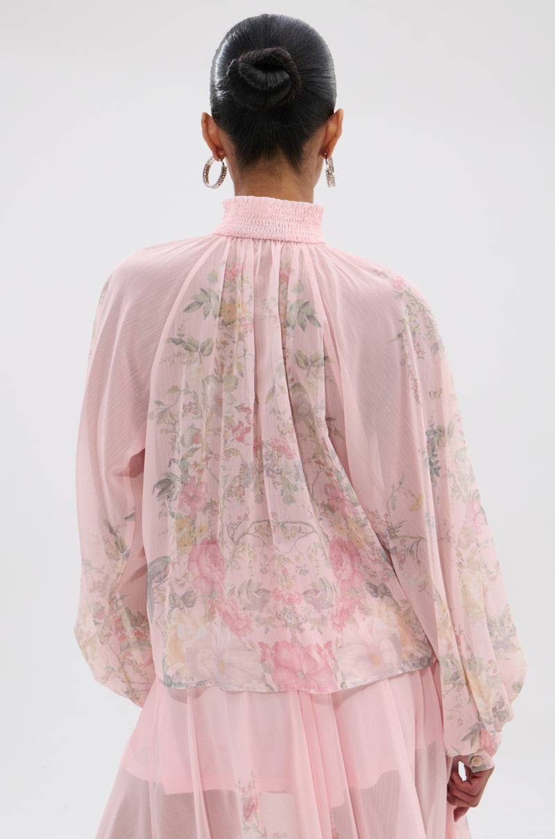 SIENNA FLORAL BUTTON DOWN BLOUSE