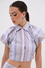 SUMMER TIME VIBES STRIPE BLOUSE