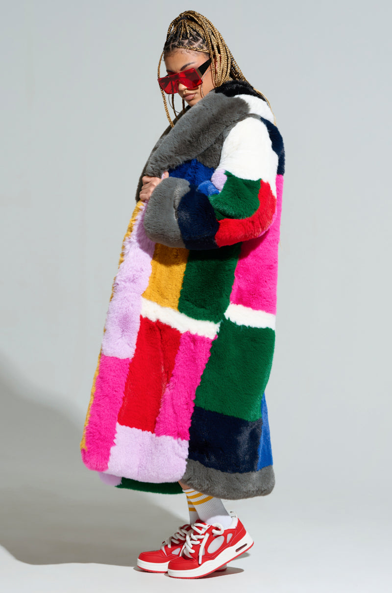 STUDIO 24 FAUX FUR COAT