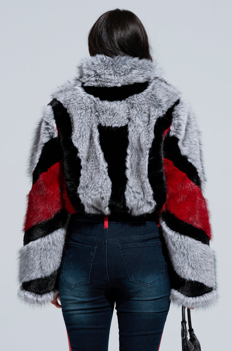 TORONTO FAUX FUR COAT