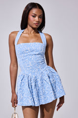LILY ANN TEXTURED MINI DRESS