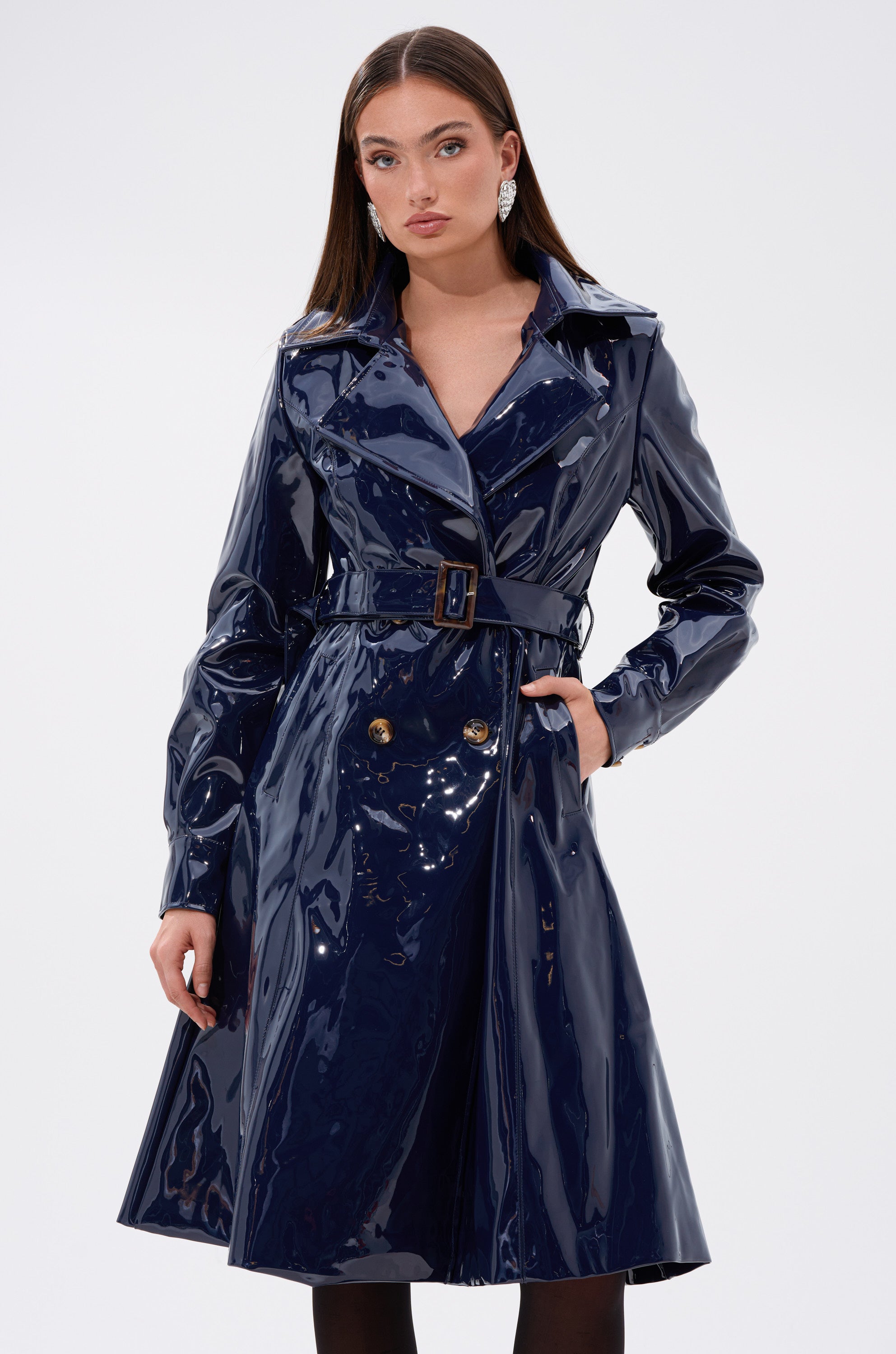 MITICA PATENT TRENCH IN NAVY