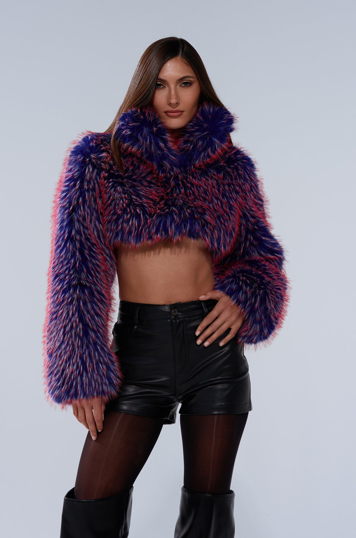 NELLIE FAUX FUR BOLERO