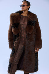 TELLURIDE FAUX FUR IN BROWN