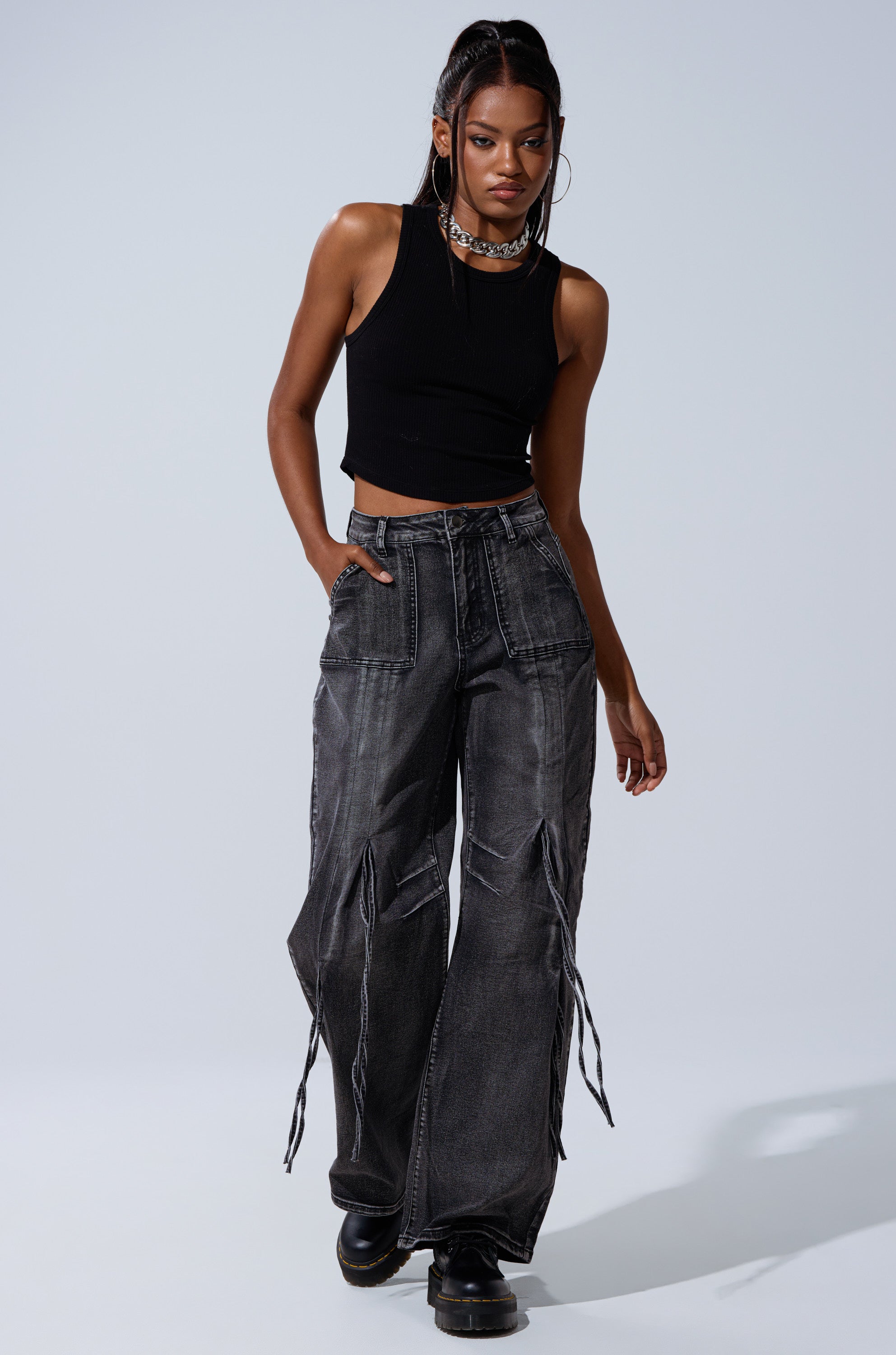 TELL ME ABOUT IT TIE UP DENIM