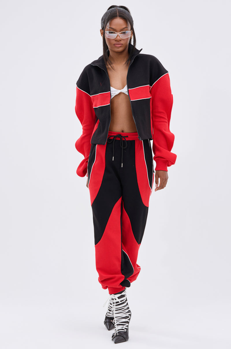 LET IT HAPPEN ZIP UP SWEATSHIRT