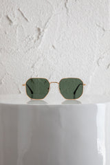Sahara Aviator Sunglasses Dark Green
