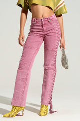 STAND OUT LACED UP JEANS