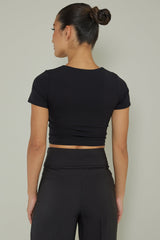 Grammercy Short Sleeve Top Black