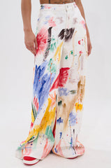 PAINTED ON RELAXED DENIM PANT