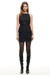 LIONESS Camille Backless Top Onyx