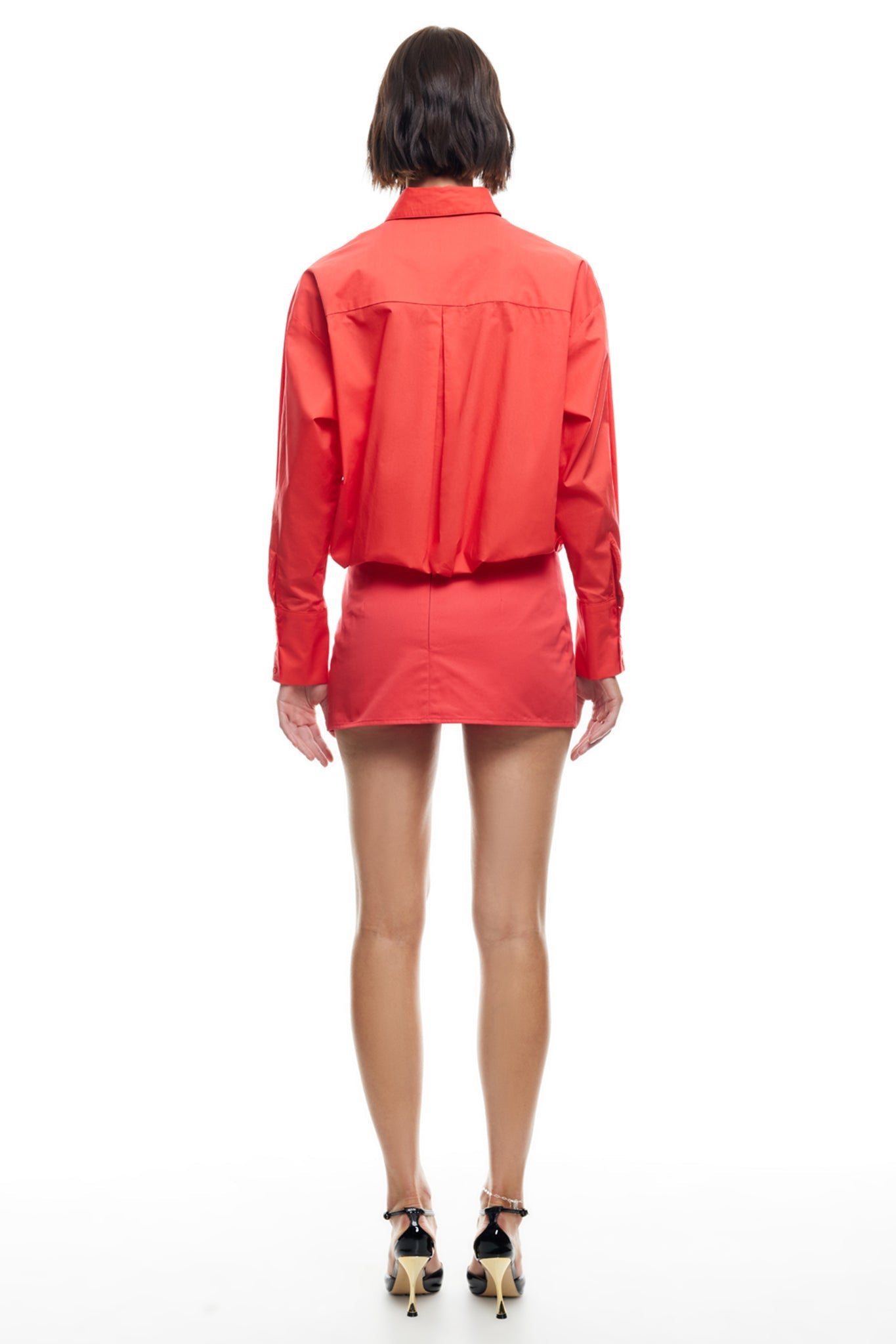 LIONESS Clicquot Mini Skirt Crimson