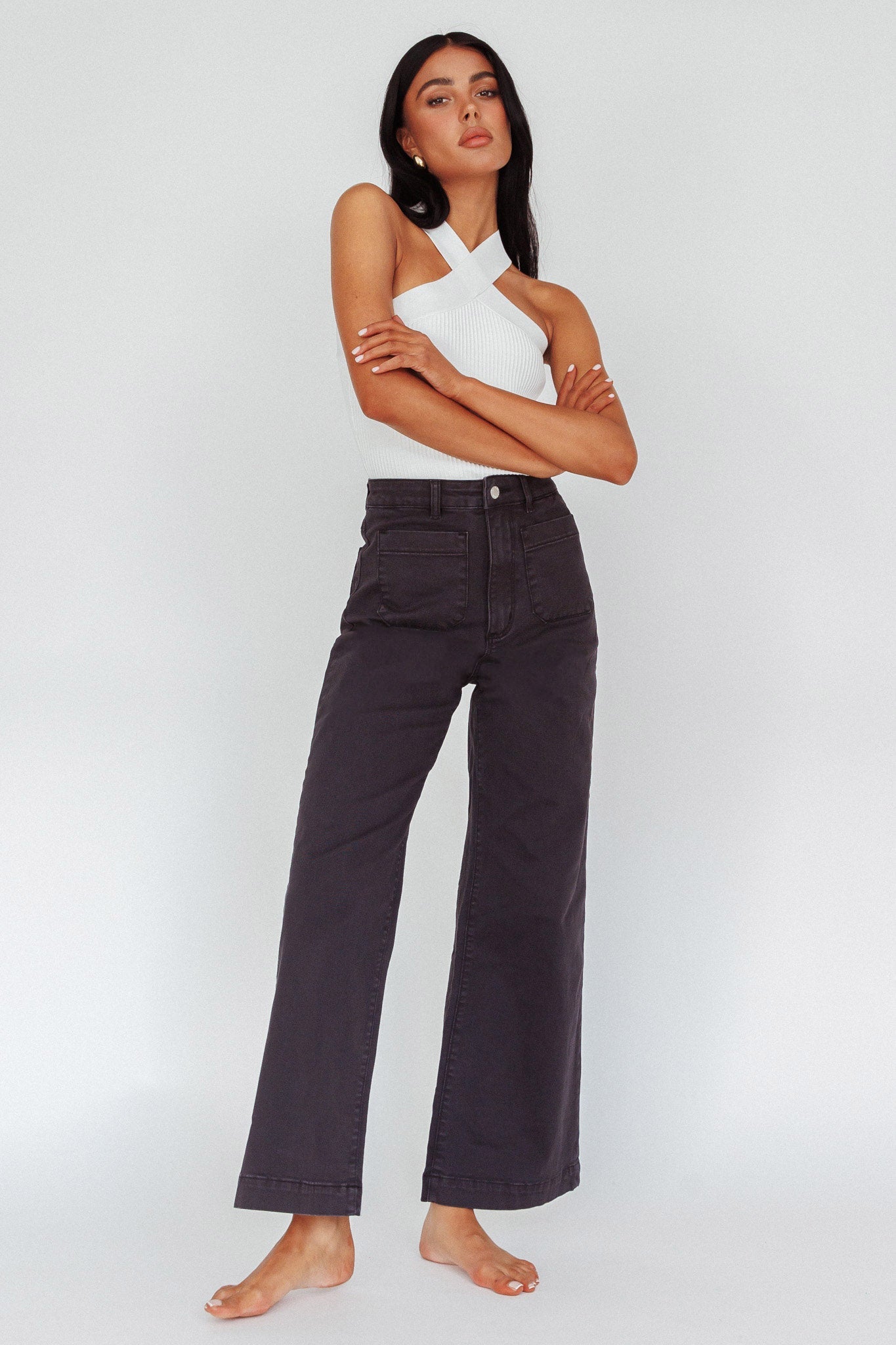 ROLLA'S Sailor Jean Washed Black