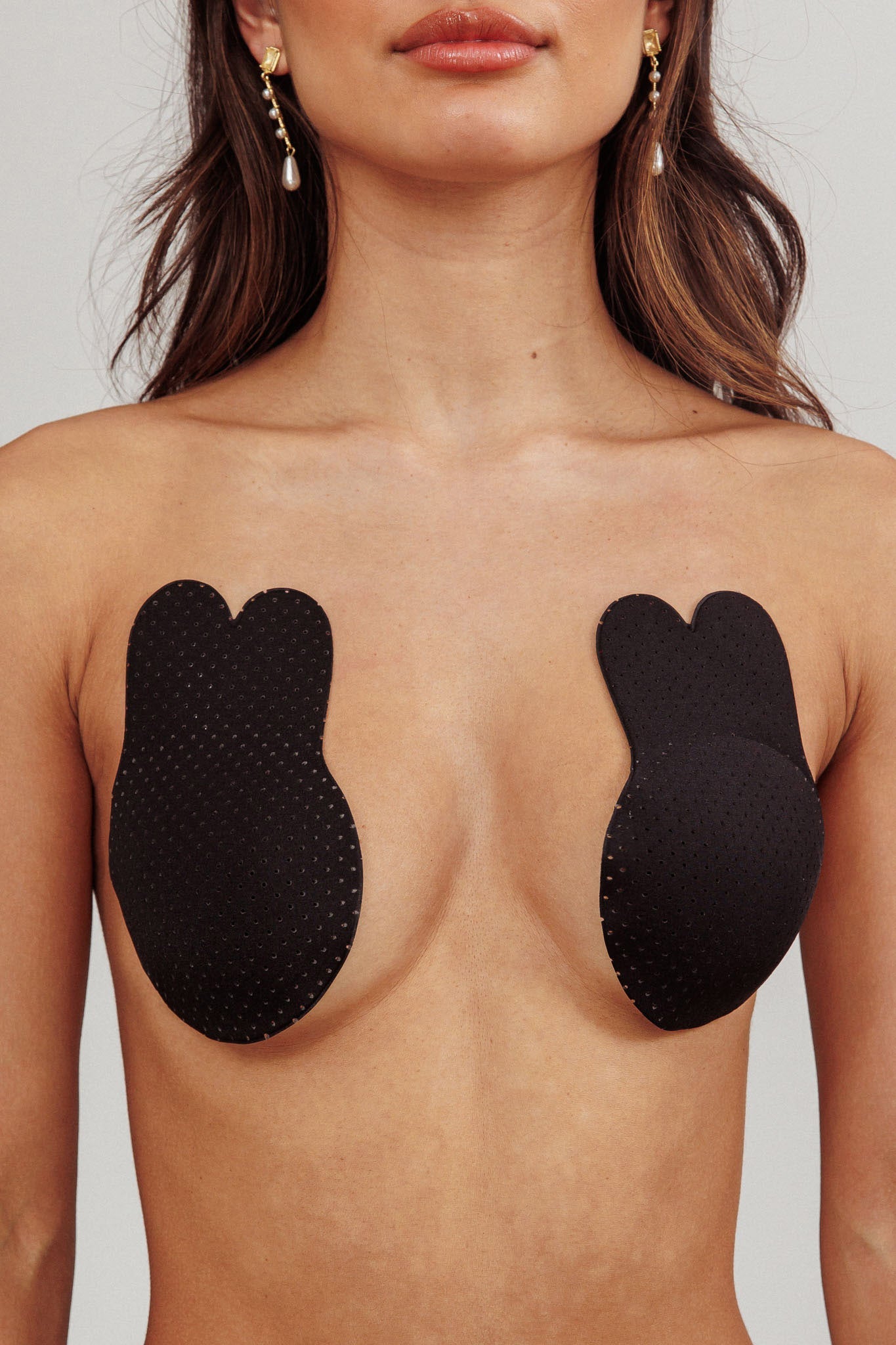 Felicia Bunny Adhesive Bra Black