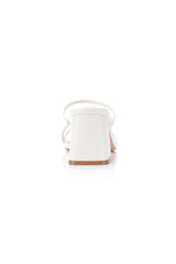 VERALi Stanford Block Heel Mules White