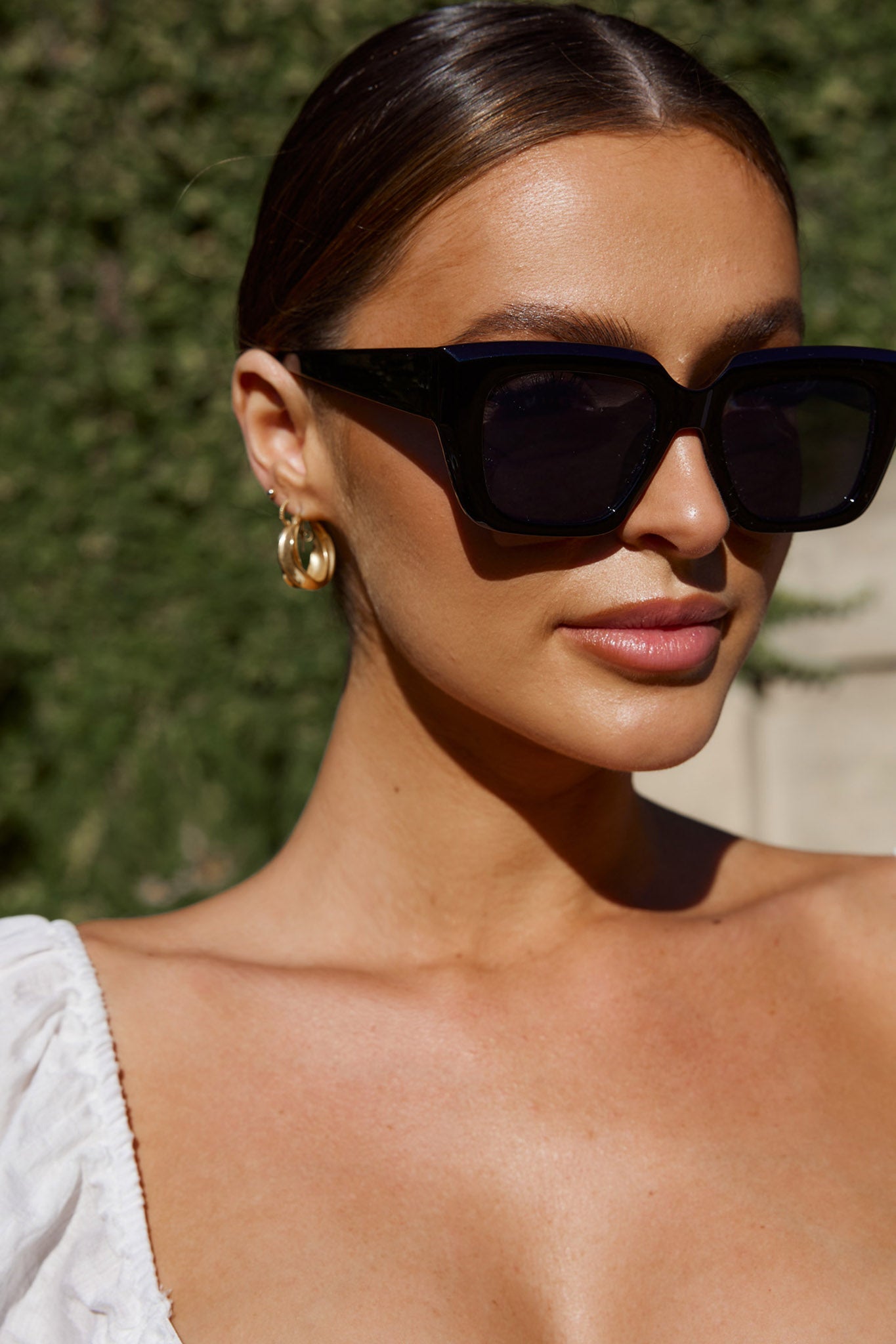 Cate Oversized Sunglasses Black