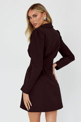 Miracle Button Front Pintuck Mini Dress Black