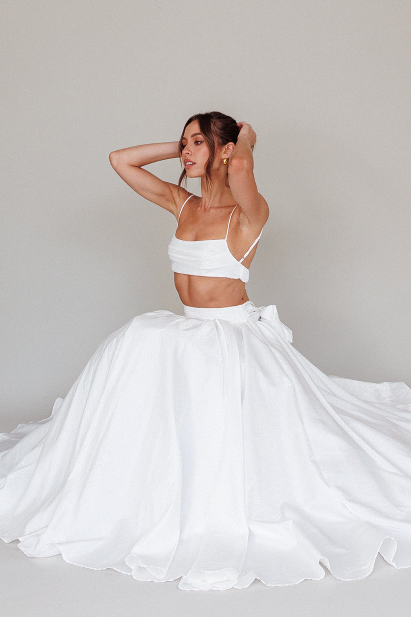 Love Songs Crop Top White
