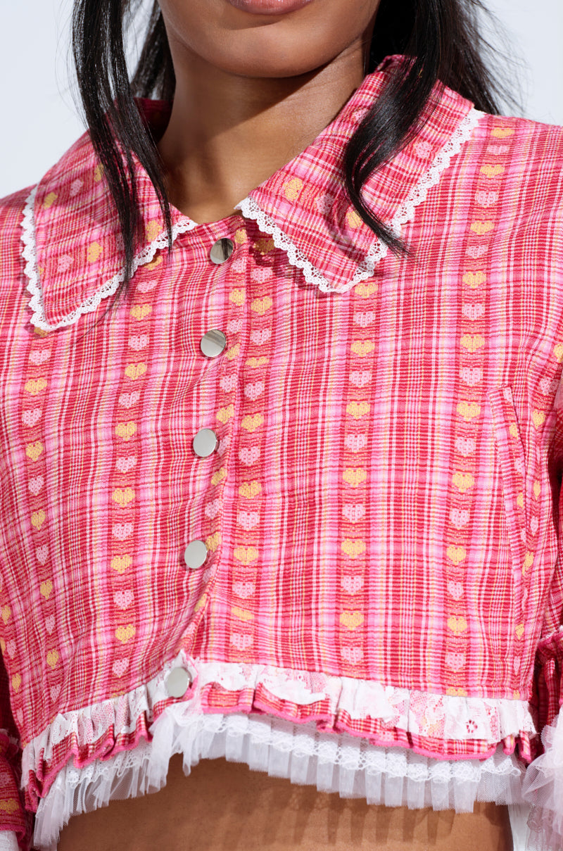 SUNNY RUFFLE BOMBER