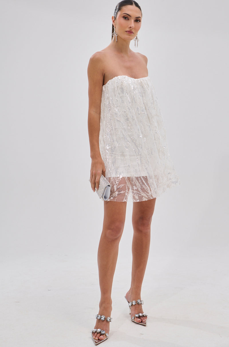 SHINE BRIGHT SEQUIN MINI DRESS