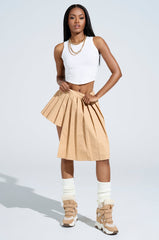 SHARI BABY PLEATED MINI SKIRT